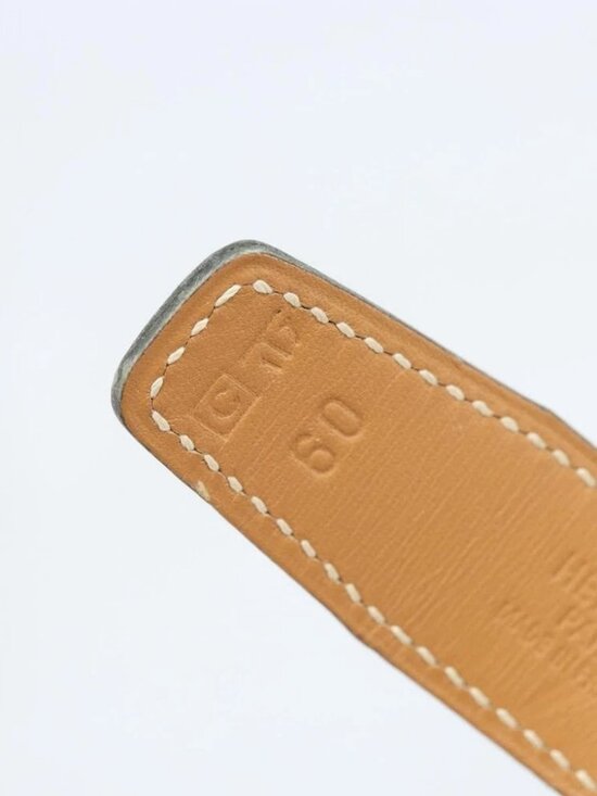 HERMES Constance Mini Reversible Belt Leather 29.1\